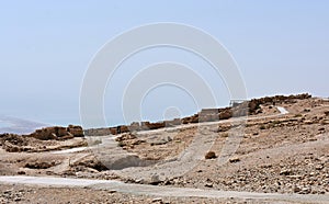 Ruins of the ancient Masada, Southern district, Israel.