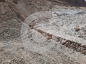 Ruins of the ancient Masada, Southern district, Israel.