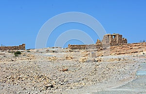 Ruins of the ancient Masada, Southern district, Israel.