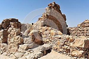 Ruins of the ancient Masada, Southern district, Israel.