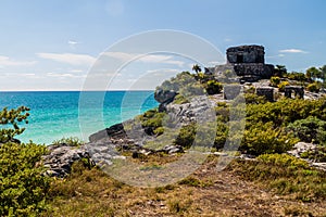 Ruins of the ancient Maya city Tulum, Mexi