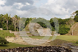 Ruins of the ancient Mayan archaeological site Altun Ha