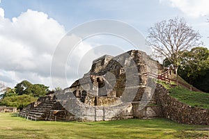 Ruins of the ancient Mayan archaeological site Altun Ha