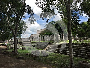 The Ruins of Ancient Mayan Buildings: Chichenitza photo
