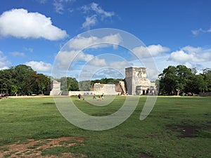 The Ruins of Ancient Mayan Buildings: Chichenitza photo
