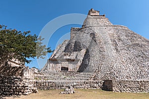 Ruins of the ancient Mayan city Uxmal. UNESCO World Heritage Sit
