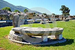 The ruins in ancient Messene (Messinia)