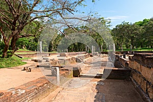 Ruins of a ancient monastery, Anuradhapura, Sri Lanka