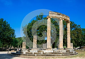 The ruins of ancient Olympia, Greece.