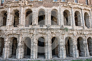 The ruins of ancient open-air Theatre of Marcellus