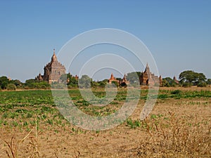 Ruins of the ancient pagoda, Bagan, Myanmar