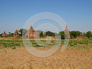 Ruins of the ancient pagoda, Bagan, Myanmar