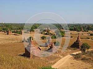 Ruins of the ancient pagoda, Bagan, Myanmar