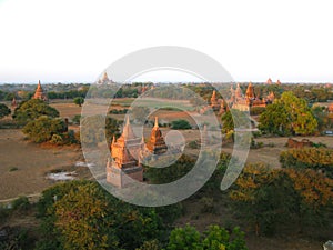 Ruins of the ancient pagoda, Bagan, Myanmar