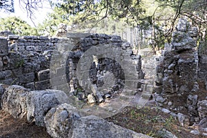 The ruins of the ancient port city of Phaselis. photo