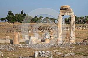 Ruins on ancient roman acropolis