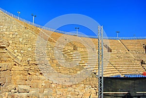 Ruins of the ancient Roman city of Caesarea. Israel