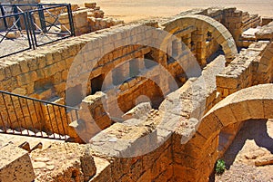 Ruins of the ancient Roman city of Caesarea. Israel