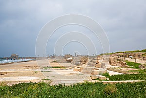 Ancient Roman City of Caesarea in Israel