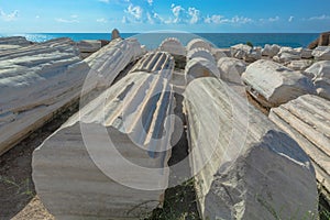 Ruins of the ancient Roman city of Side