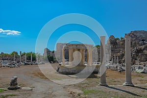 Ruins of the ancient Roman city of Side