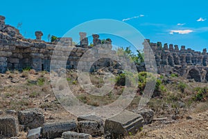 Ruins of the ancient Roman city of Side