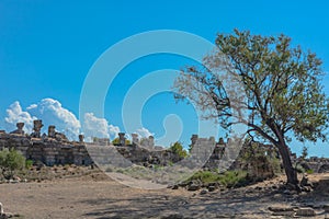 Ruins of the ancient Roman city of Side