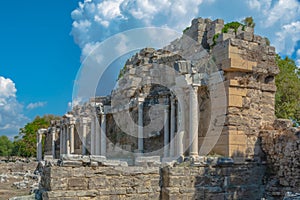 Ruins of the ancient Roman city of Side