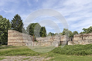 Ruins of ancient Roman Fortress Castra Martis in town of Kula, Bulgaria