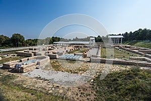 Ruins of ancient roman fortress Novae,