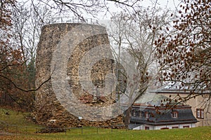 Ruins of the ancient Roman tomb in Mainz