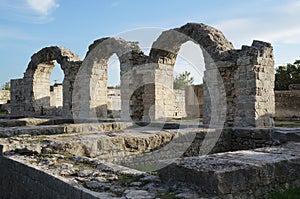 Ruins of ancient roman town Salona near Split