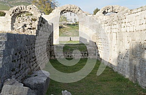 Ruins of ancient roman town Salona near Split