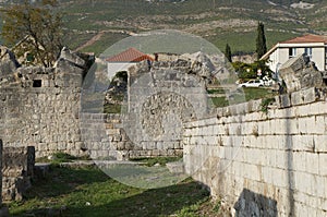 Ruins of ancient roman town Salona near Split