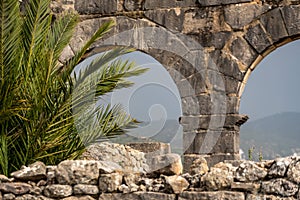 Ruins of the ancient Roman town of Volubilis in Morocco