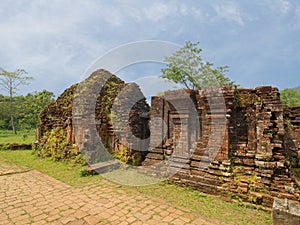 Ruins of the ancient Shaiva Hindu temple at My Son sanctuary in central Vietnam