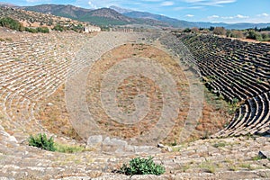 Ruins of ancient stadium in Aphrodisias, Turkey.