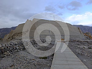 Ruins of the ancient Tashkurgan fort, Xinjiang, China,