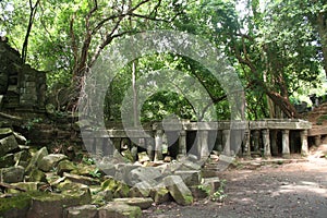 The ruins of an ancient temple, Cambodia