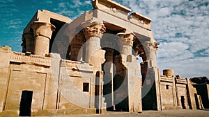 The ruins of the ancient temple of Sebek in Kom - Ombo, Egypt.