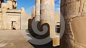 The ruins of the ancient temple of Sebek in Kom - Ombo, Egypt.