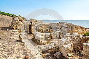 Ruins of ancient Tharros in Sardinia
