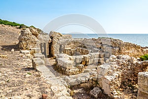 Ruins of ancient Tharros in Sardinia photo