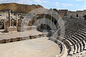 Ruins of the Ancient Theatre of Beth-Shean