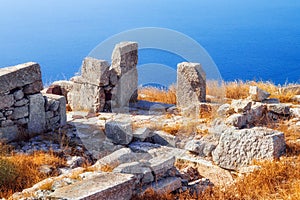 The ruins of Ancient Thera, Santorini