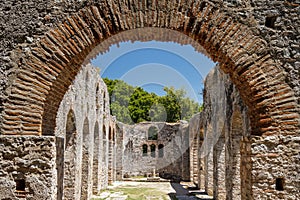 Ruins of the ancient town Butrint & x28;Buthrotum& x29;