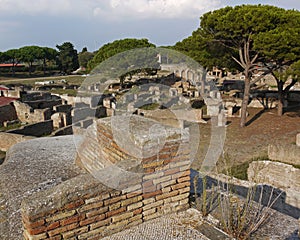 Ruins of ancient town Ostia