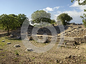 Ruins of ancient Troia city, Canakkale Dardanelles / Turkey