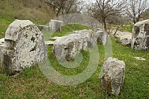 Ruins of ancient troy city