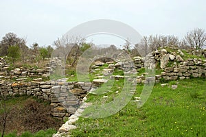 Ruins of ancient troy city